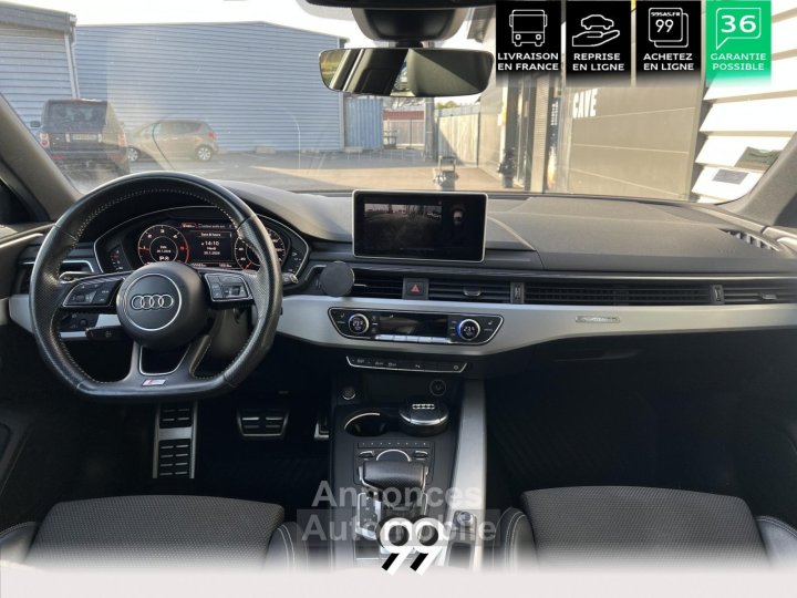 Audi A4 30 V6 TDI - 272 - BREAK S line - si&egrave;ges chauffants - chassis sport - pack &eacute;clairage - 17