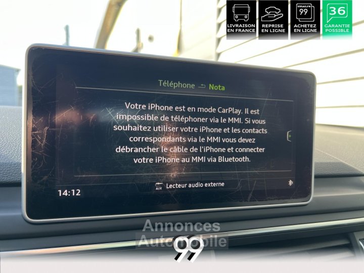 Audi A4 30 V6 TDI - 272 - BREAK S line - si&egrave;ges chauffants - chassis sport - pack &eacute;clairage - 28