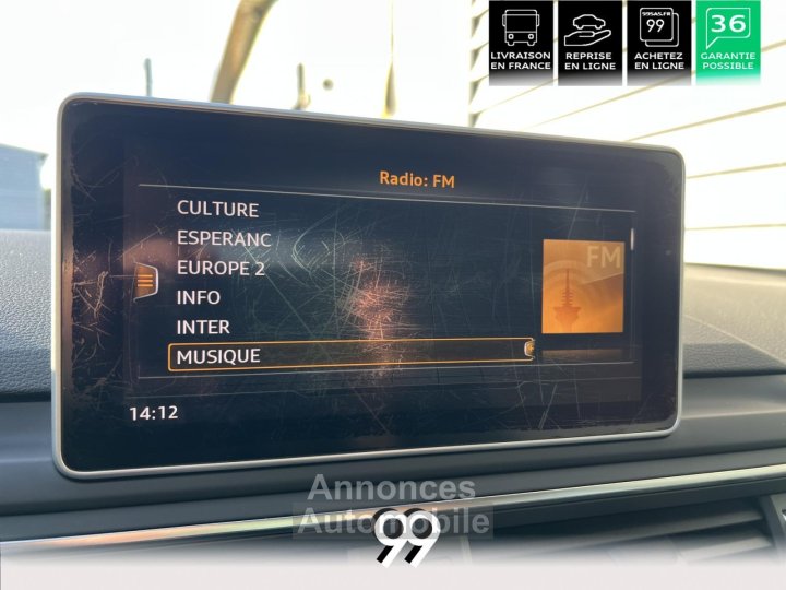 Audi A4 30 V6 TDI - 272 - BREAK S line - si&egrave;ges chauffants - chassis sport - pack &eacute;clairage - 30