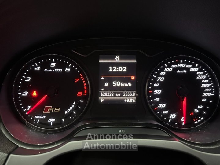 Audi RS3 SPORTBACK 25 TFSI 367 ch Quattro S tronic 7 / Radar / Si&egrave;ges chauffants / 100 % d?origine - 21