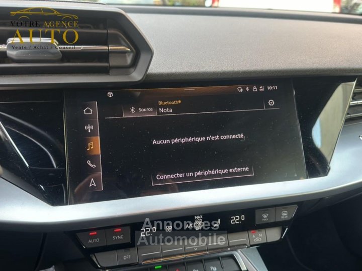 Audi A3 Sportback 14 40 TFSI e - 204 - BV S-Tronic 6 8Y S line PHASE 1 - 11