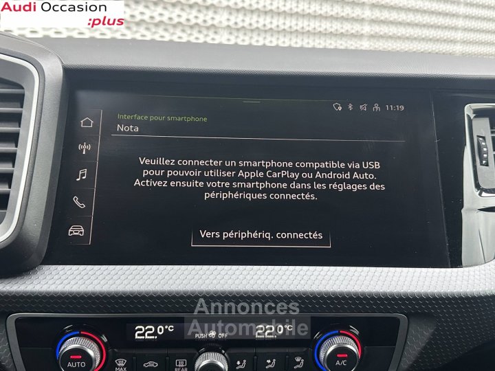 Audi A1 Sportback 30 TFSI 110 ch S tronic 7 Advanced - 24