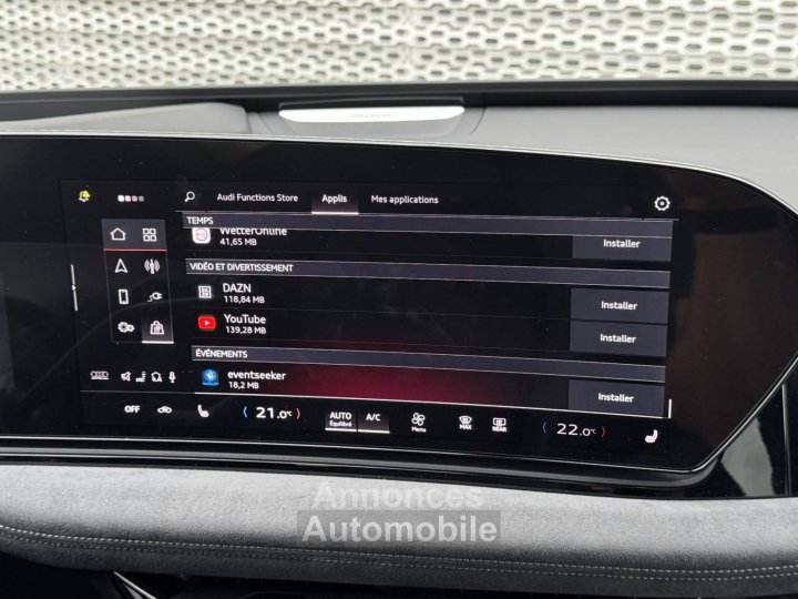 Audi A6 E-TRON AVANT e-tron Avant Performance 367 ch S line - 22