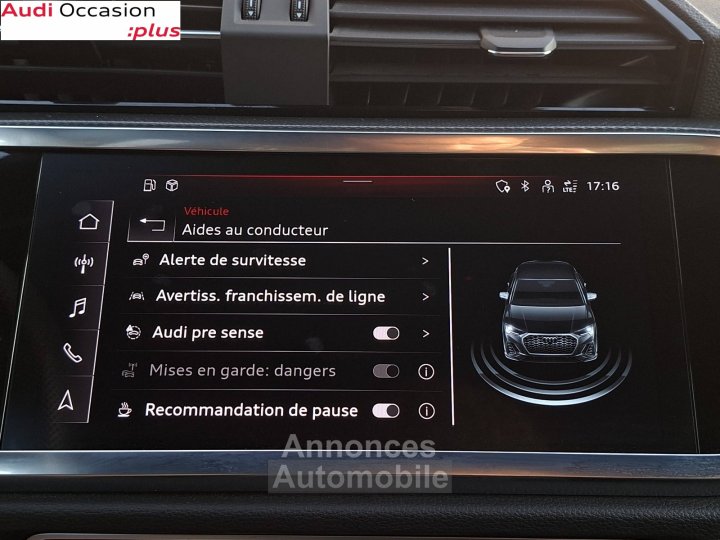 Audi Q3 Sportback 45 TFSIe 245 ch S tronic 6 S line - 31