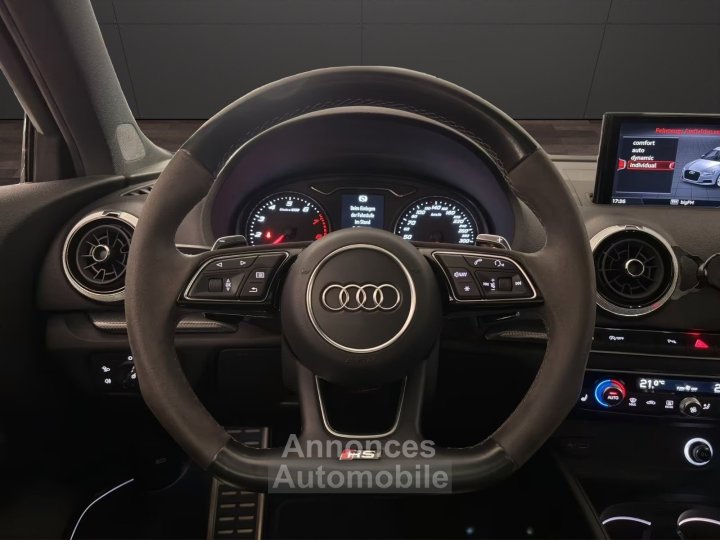Audi RS3 Sportback 25 TFSI quattro &ndash; 400ch &bull; ABT &bull; Toit Ouvrant &bull; Bang &amp; Olufsen &bull; Cam&eacute;ra &bull; LED - 7