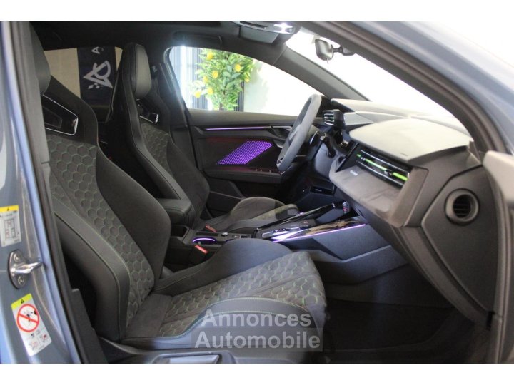 Audi RS3 SPORTBACK Quattro 25 TFSI - 400ch - BV S-tronic - PAS DE MALUS - GARANTIE - ENTRETIEN - 13