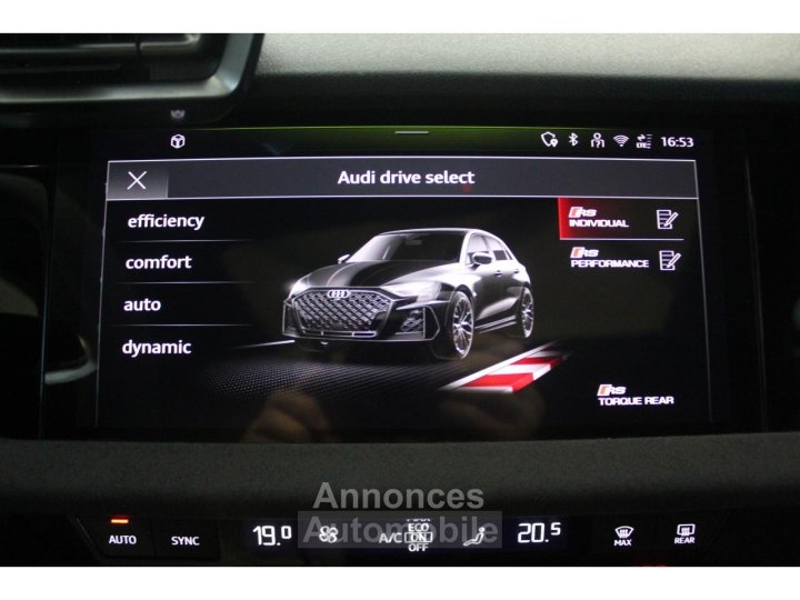 Audi RS3 SPORTBACK Quattro 25 TFSI - 400ch - BV S-tronic - PAS DE MALUS - GARANTIE - ENTRETIEN - 43