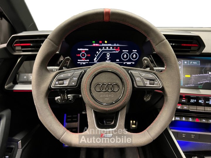Audi RS3 SPORTBACK 25 TFSI 400 S tronic 7 Quattro ABT 1/200 MALUS PAY&Eacute; - TOIT PANORAMIQUE - MATRIX - BO - CAM&Eacute;RA - GARANTIE - 11