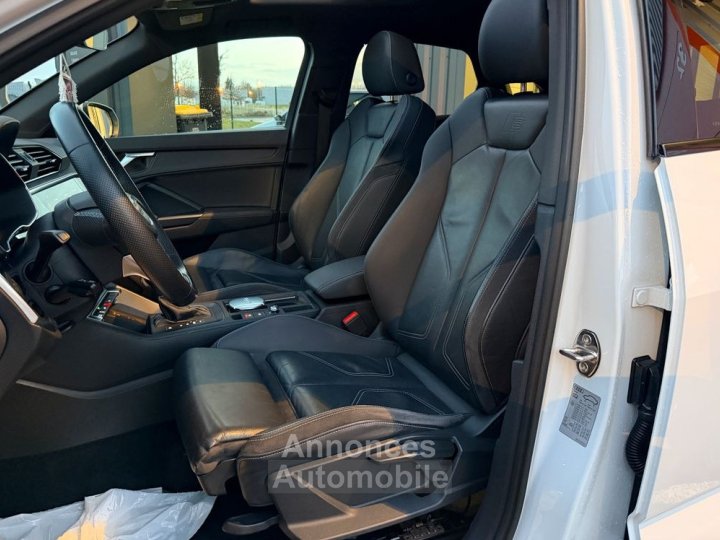 Audi Q3 Sportback 45 TFSi e 245ch S Line Tronic6 2&egrave;me main ? Entretien complet Toit Ouvrant JA 19 LED Sound System Cockpit%2B Cuir Sport Chauffant Pack Black Cam&eacute;ra Key - 4