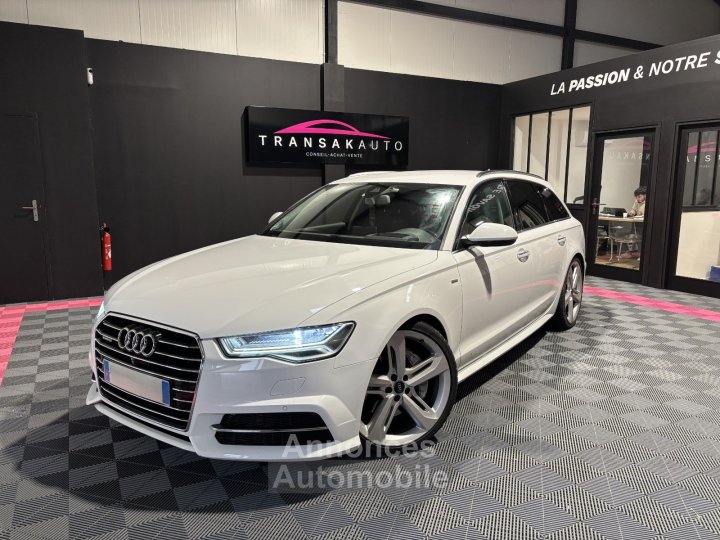 Audi A6 AVANT V6 30 BiTDI 320 Tiptronic 8 Quattro S line - sièges avant élec à mémoire et chauffants - coffre électrique - origine France - 1