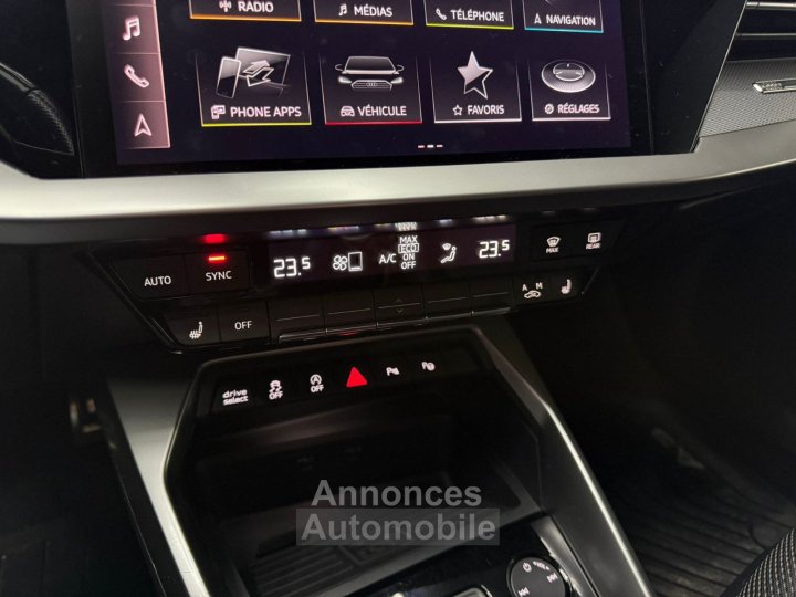 Audi A3 Sportback 35 TDI 150 S tronic 7 S Line / CAMERA AR / PACK HIVER / KEYLESS GO / ACC - 13