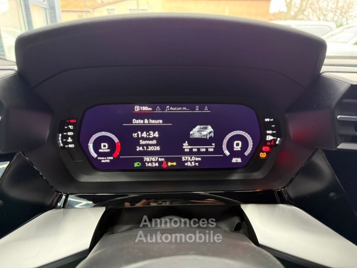 Audi A3 Sportback 35 TDI 150 S tronic 7 S Line / CAMERA AR / PACK HIVER / KEYLESS GO / ACC - 28