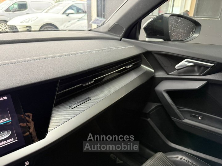 Audi A3 Sportback 35 TDI 150 S tronic 7 S Line / CAMERA AR / PACK HIVER / KEYLESS GO / ACC - 37