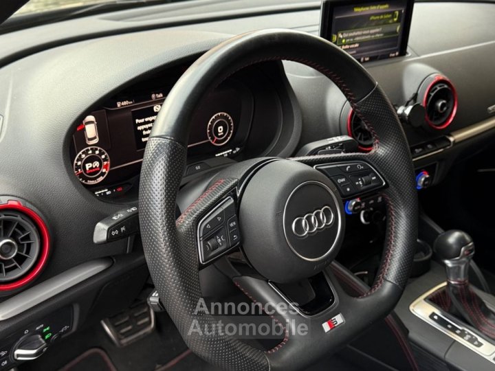 Audi S3 sportback 20 tfsi 310 black edition quattro s-tronic bva-garantie 6 mois - 19