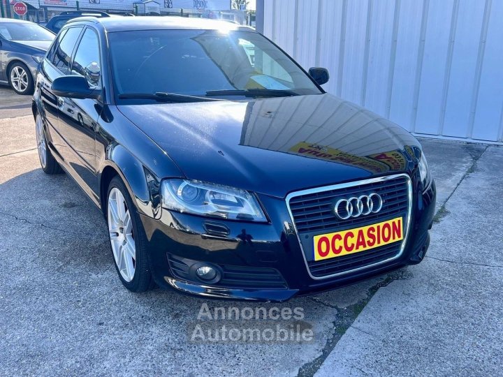 Audi A3 SPORTBACK 1,6 TDI 105CH / XENON / RADAR AV AR / DISTRI OK - 1