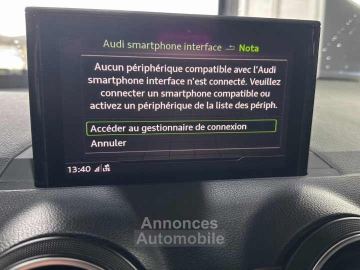 Audi Q2 S Line 16 TDI 116 ch S tronic 7 ~ Climatisation auto bi-zone ~ Radars AR ~ Freins à mains électrique ~ Régulateur - 22