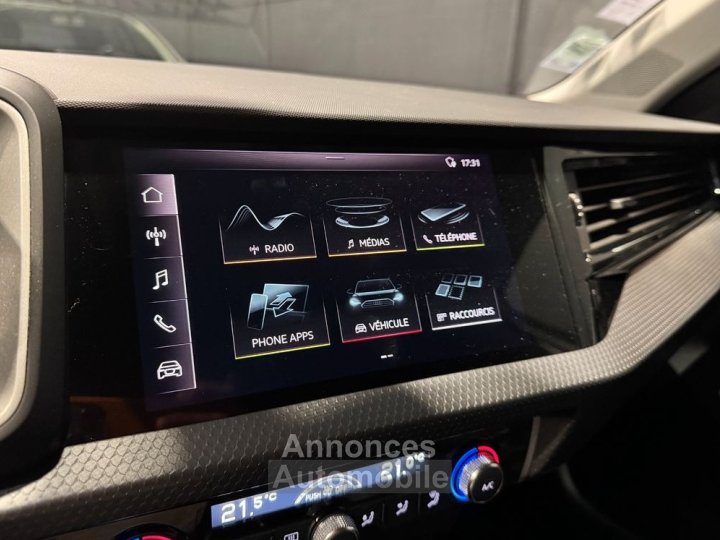 Audi A1 Sportback 10 115ch advanced s-tronic carplay line assist virtual cockpit afu - 9