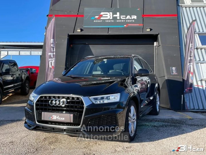 Audi Q3 20 TDI 150 S-TRONIC S-LINE - Cuir alcantara chauffants - Phares LED - Suivi complet - 1