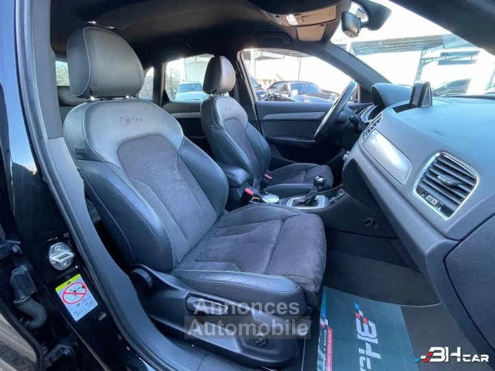 Audi Q3 20 TDI 150 S-TRONIC S-LINE - Cuir alcantara chauffants - Phares LED - Suivi complet - 17