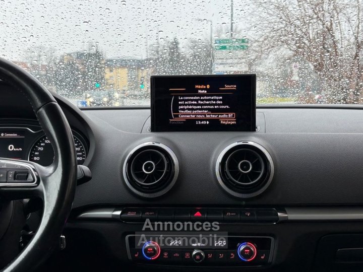 Audi A3 Sportback 16 tdi 105 advanced plus start-stop-sieges chauffants-garantie 12 mois - 17