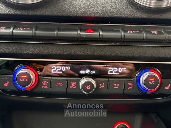 Audi A3 Sportback 16 tdi 105 advanced plus start-stop-sieges chauffants-garantie 12 mois - 27