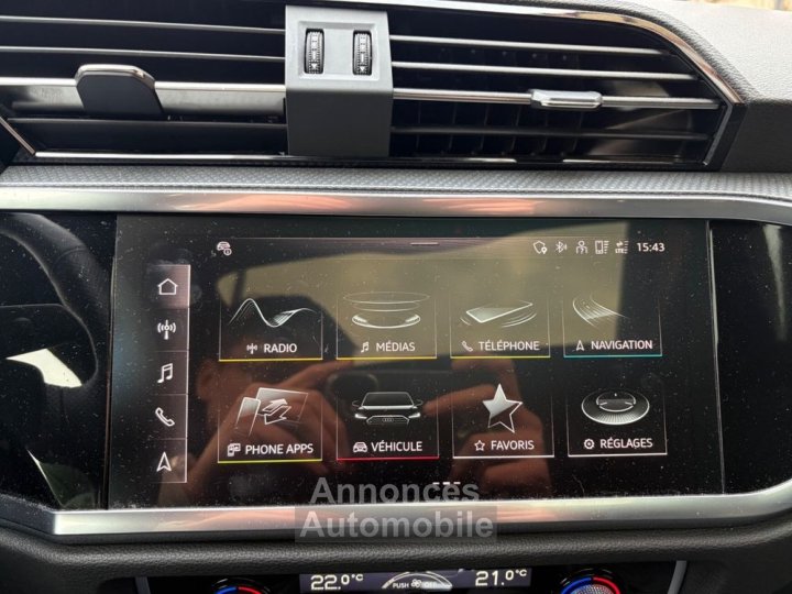 Audi Q3 Sportback 15 35 tfsi 150 s-line s-tronic 7 black edition bva toit ouvrant garantie constructeur - 30