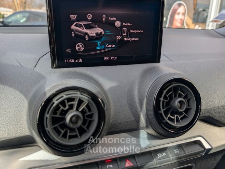 Audi Q2 14 35 tfsi 150ch s-line bva entretien siege chauffant apple carplay camera recul - 13