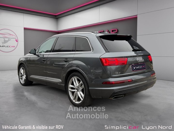 Audi Q7 30 V6 TDI Clean Diesel 272 Tiptronic 8 Quattro 7pl Sline/Affichage t&ecirc;te haute/Attelage &eacute;lectrique/Pack Bose/Garantie 12 mois - 3