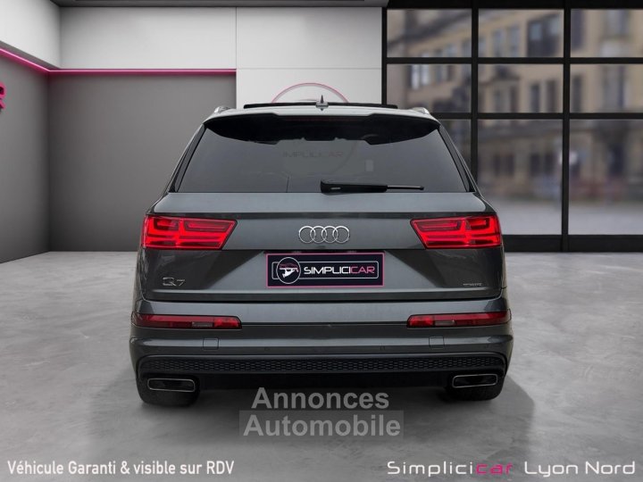 Audi Q7 30 V6 TDI Clean Diesel 272 Tiptronic 8 Quattro 7pl Sline/Affichage t&ecirc;te haute/Attelage &eacute;lectrique/Pack Bose/Garantie 12 mois - 4