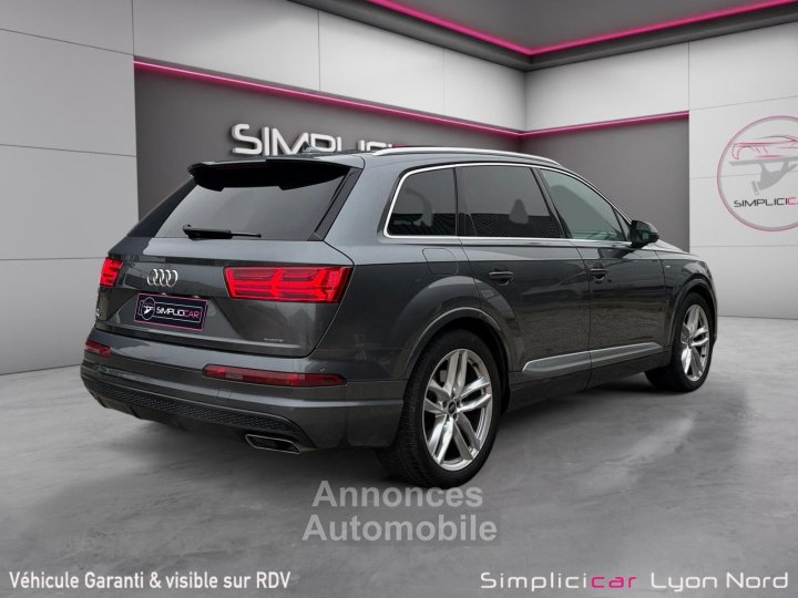 Audi Q7 30 V6 TDI Clean Diesel 272 Tiptronic 8 Quattro 7pl Sline/Affichage t&ecirc;te haute/Attelage &eacute;lectrique/Pack Bose/Garantie 12 mois - 5