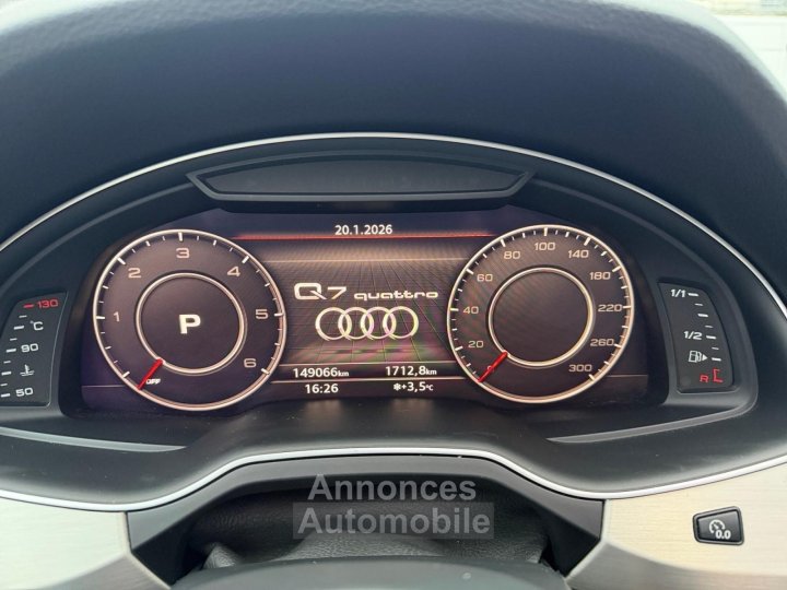 Audi Q7 30 V6 TDI Clean Diesel 272 Tiptronic 8 Quattro 7pl Sline/Affichage t&ecirc;te haute/Attelage &eacute;lectrique/Pack Bose/Garantie 12 mois - 11
