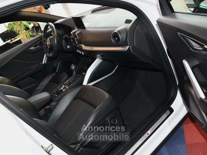 Audi Q2 S-Line 35 TFSI 150 S-Tronic GPS Virtual Caméra Bang Olufsen Pré Sense Régulateur Semi Cuir JA 18 Garantie 16/05/2026 - 19