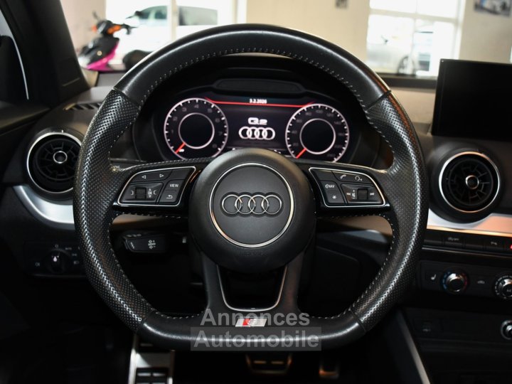 Audi Q2 S-Line 35 TFSI 150 S-Tronic GPS Virtual Caméra Bang Olufsen Pré Sense Régulateur Semi Cuir JA 18 Garantie 16/05/2026 - 22
