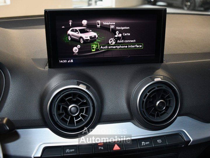 Audi Q2 S-Line 35 TFSI 150 S-Tronic GPS Virtual Caméra Bang Olufsen Pré Sense Régulateur Semi Cuir JA 18 Garantie 16/05/2026 - 26