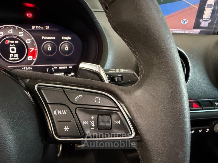 Audi RS3 SPORTBACK 25 TFSI 400 S tronic 7 Quattro - VEHICULE FRANCAIS / TOIT OUVRANT / BANG OLUFSEN - 17