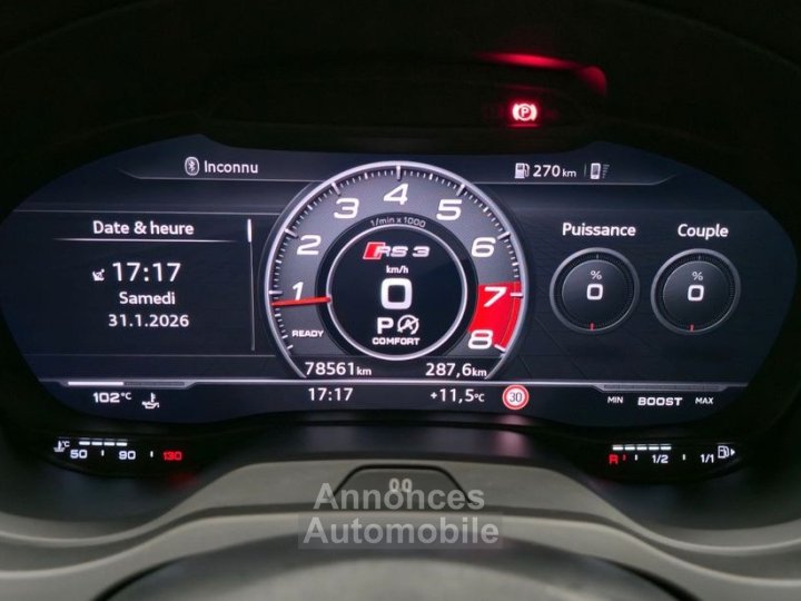 Audi RS3 sportback 25 tfsi 400 quattro s-tronic bva - 14