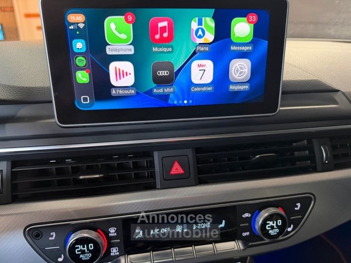 Audi A5 cabriolet 20 40 tdi 190 design luxe s-tronic bva + si&egrave;ges av chauffant-&eacute;lectrique - 14