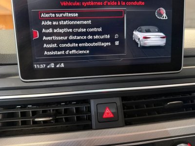 Audi A5 cabriolet 20 40 tdi 190 design luxe s-tronic bva + si&egrave;ges av chauffant-&eacute;lectrique   - 15