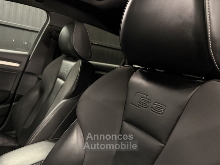 Audi S3 SPORTBACK 20 TFSI 300 QUATTRO TOIT OUVRANT CUIR BOITE AUTO / ORIGINE FRANCE - Garantie 1 an - 17