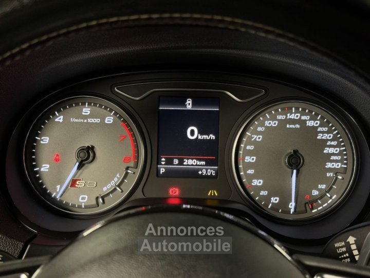 Audi S3 SPORTBACK 20 TFSI 300 QUATTRO TOIT OUVRANT CUIR BOITE AUTO / ORIGINE FRANCE - Garantie 1 an - 28
