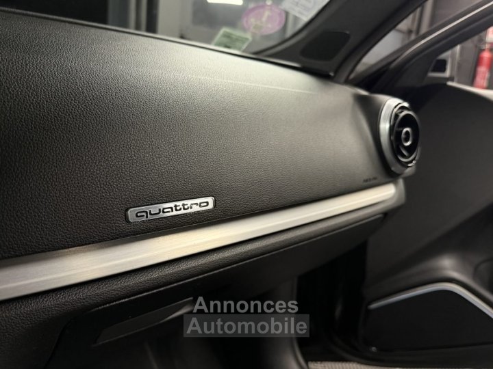 Audi S3 SPORTBACK 20 TFSI 300 QUATTRO TOIT OUVRANT CUIR BOITE AUTO / ORIGINE FRANCE - Garantie 1 an - 38