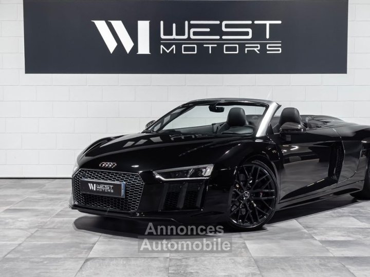Audi R8 SPYDER V10 52 540 &ndash; Fran&ccedil;aise Carbone B&O Carplay Cam Recul&nbsp;- Si&egrave;ges &eacute;lec M&eacute;moire 979EMOIS - 1