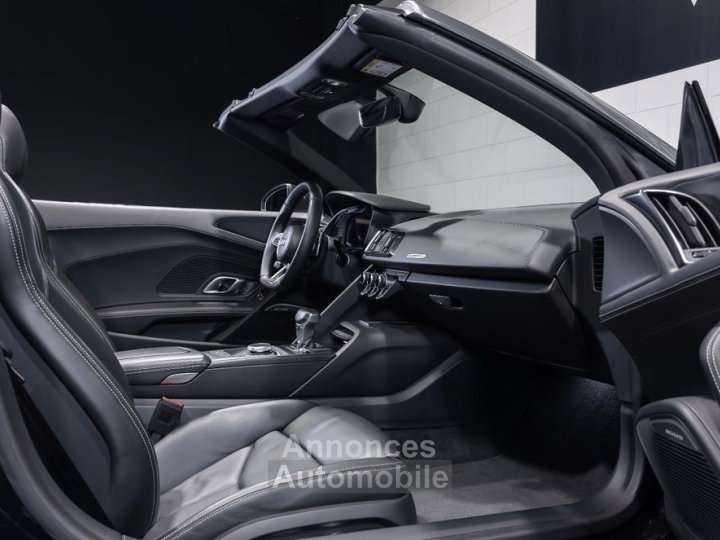 Audi R8 SPYDER V10 52 540 &ndash; Fran&ccedil;aise Carbone B&O Carplay Cam Recul&nbsp;- Si&egrave;ges &eacute;lec M&eacute;moire 979EMOIS - 11