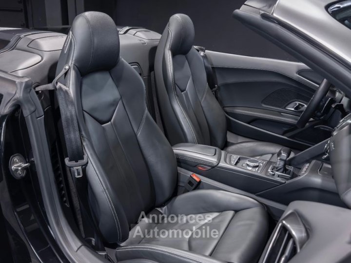 Audi R8 SPYDER V10 52 540 &ndash; Fran&ccedil;aise Carbone B&O Carplay Cam Recul&nbsp;- Si&egrave;ges &eacute;lec M&eacute;moire 979EMOIS - 12