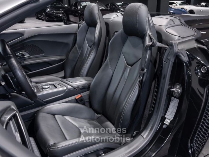Audi R8 SPYDER V10 52 540 &ndash; Fran&ccedil;aise Carbone B&O Carplay Cam Recul&nbsp;- Si&egrave;ges &eacute;lec M&eacute;moire 979EMOIS - 13