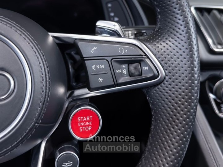 Audi R8 SPYDER V10 52 540 &ndash; Fran&ccedil;aise Carbone B&O Carplay Cam Recul&nbsp;- Si&egrave;ges &eacute;lec M&eacute;moire 979EMOIS - 17