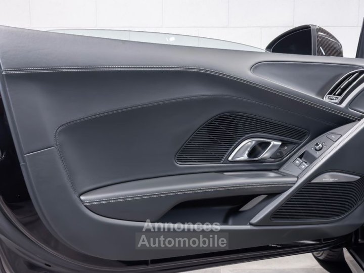 Audi R8 SPYDER V10 52 540 &ndash; Fran&ccedil;aise Carbone B&O Carplay Cam Recul&nbsp;- Si&egrave;ges &eacute;lec M&eacute;moire 979EMOIS - 26