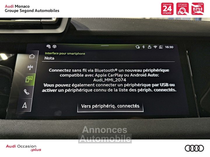 Audi A3 Sportback TFSI e Hybride rechargeable 272 S tronic 6 S line - 16