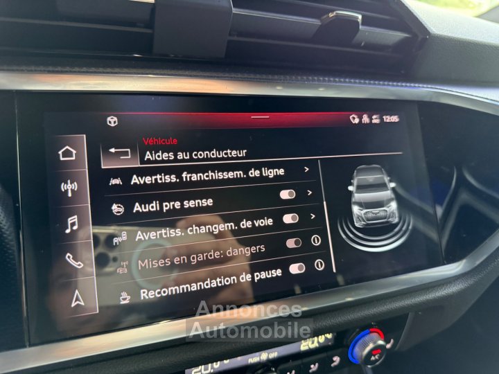 Audi Q3 Sportback 45 TFSIe 245 ch S tronic 6 S line - 32