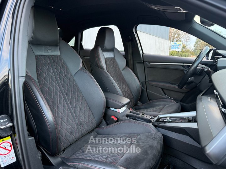 Audi A3 Limousine 15 TFSI 150 CV Mild Hybrid S Tronic7 S Line - Entretien Complet - Régulateur / Caméra de Recul /Sièges Chauff - - 17